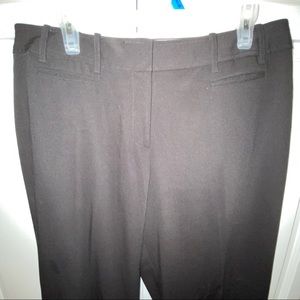NWT Ann Taylor LOFT black trousers flat front Julie 12